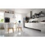 GRADE A1 - White Moulded Designer Chair With Wooden Legs in Beech