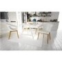 GRADE A1 - White Moulded Designer Chair With Wooden Legs in Beech