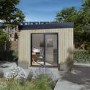 Insulated Wooden Garden Room - 2.5m x 3.4m  - Lusso