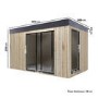 Insulated Wooden Garden Room - 2.5m x 4.6m - Lusso