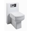 Back to Wall WC Toilet Unit &amp; Square Toilet - W500 x H790mm
