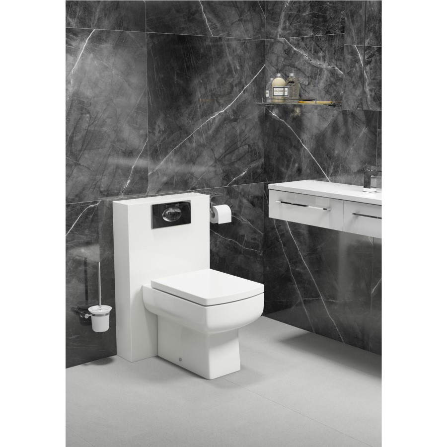 Back to Wall WC Toilet Unit & Square Toilet - W500 x H790mm