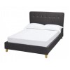 LPD Portico Double Bed Frame in Dark Grey Fabric