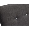 LPD Portico Double Bed Frame in Dark Grey Fabric