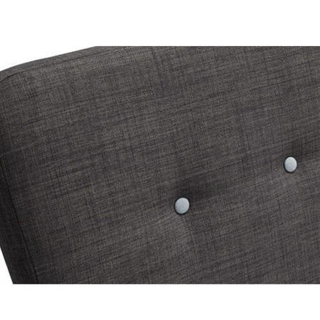 LPD Portico King Size Bed Frame in Dark Grey Fabric