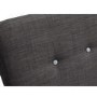 LPD Portico King Size Bed Frame in Dark Grey Fabric