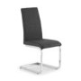 Dining Set with 4 Chairs in Grey & Faux Marble Table - Positano