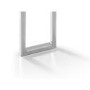Dining Set with 4 Chairs in Grey & Faux Marble Table - Positano