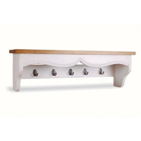 French Painted Hall Rack antique white - Furniture123