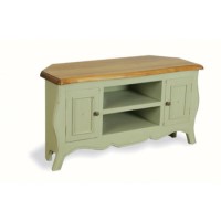 GRADE A3 - Signature North French Chic Monique Corner TV Unit in Pale mint