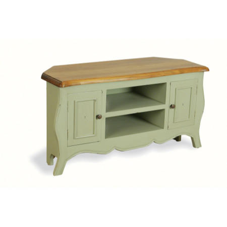 GRADE A3 - Signature North French Chic Monique Corner TV Unit in Pale mint