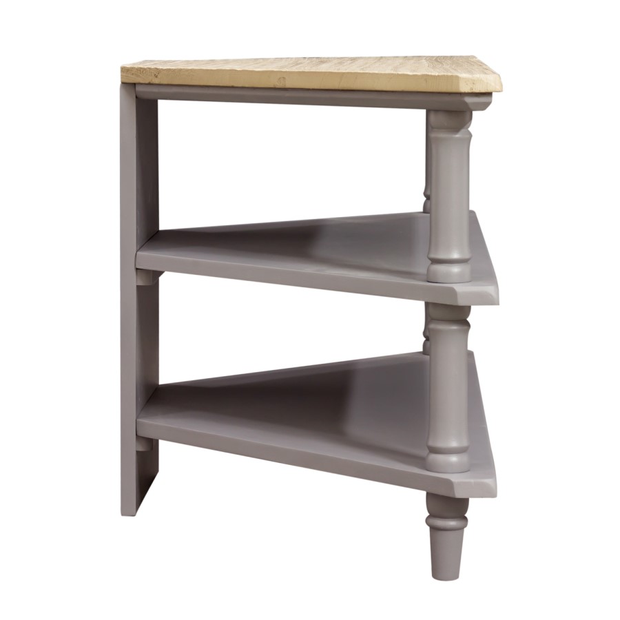 Signature North Chloe Grey Corner TV Stand