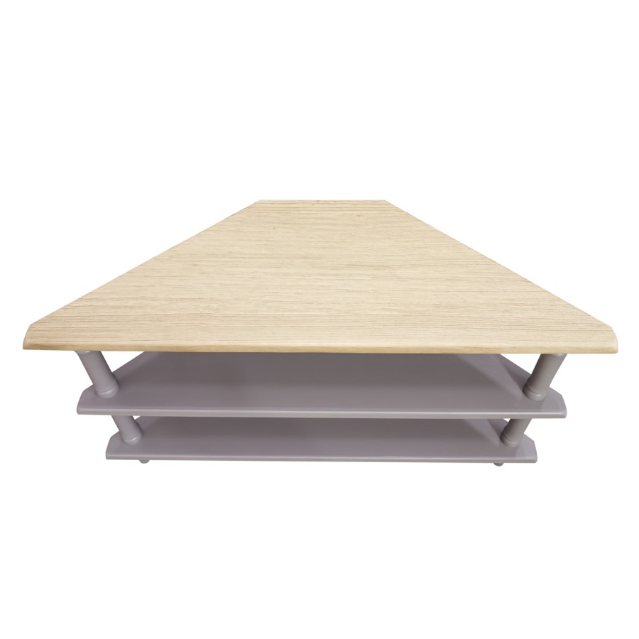 Signature North Chloe Grey Corner TV Stand