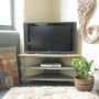Signature North Chloe Grey Corner TV Stand