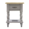 Signature North Chloe 1 Drawer Grey Side Table 