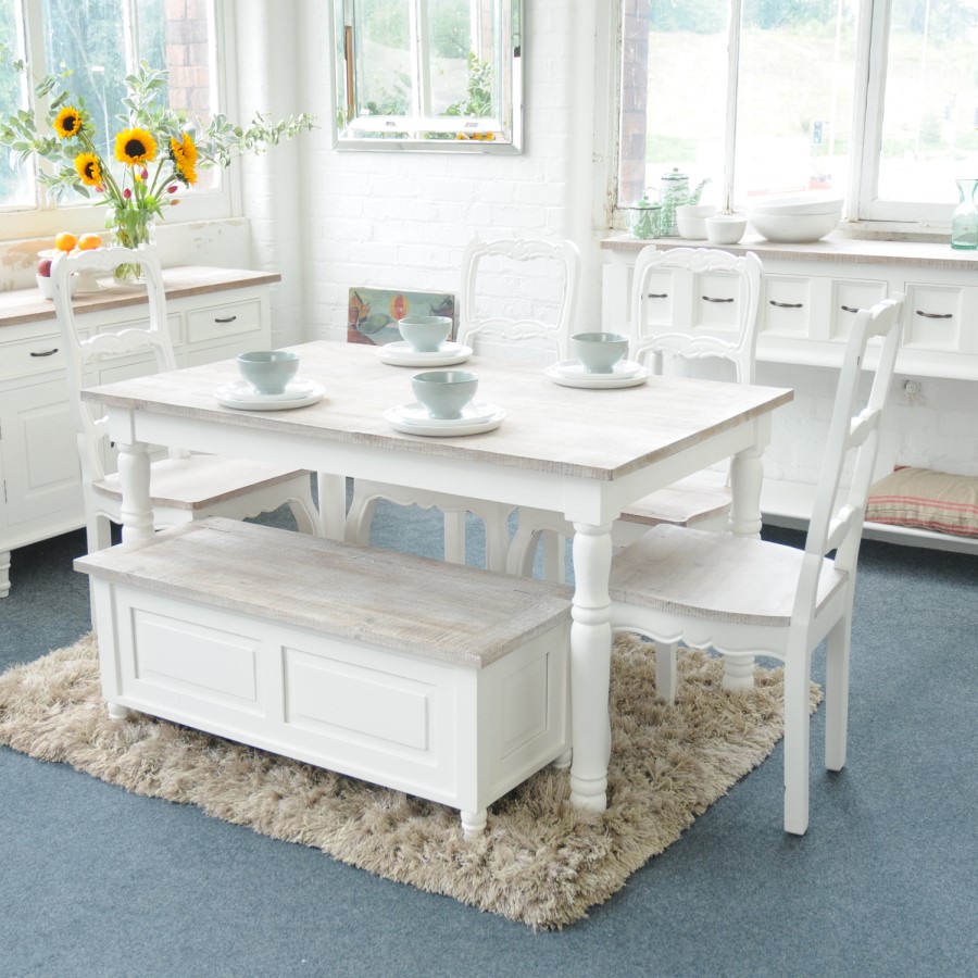 Signature North Fairburn Painted Country Solid Wood Dining Table