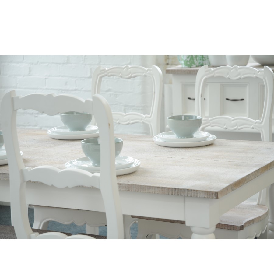 Signature North Fairburn Painted Country Solid Wood Dining Table