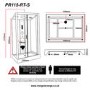 Insignia Premium Rectangular Steam Shower Cabin with 6 Body Jets and Chromotherapy Lights 1150 x 850