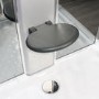 Insignia Premium Rectangular Shower Cabin with 6 Body Jets and Chromotherapy Lights 1150 x 850