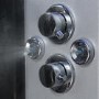 Insignia Premium Quadrant Steam Shower Cabin with Bluetooth and Chromotherapy Lights 900 x 900