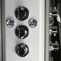 Insignia Premium Quadrant Steam Shower Cabin with Bluetooth and Chromotherapy Lights 900 x 900