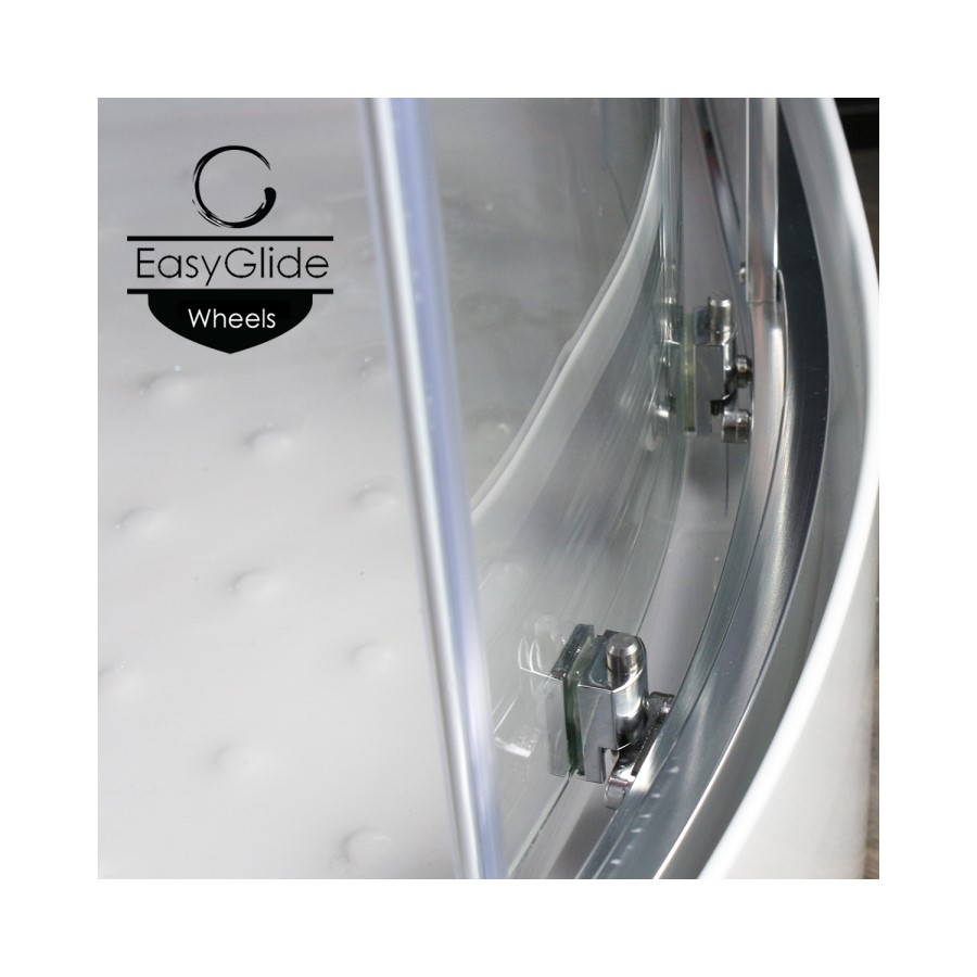 Insignia Premium Quadrant Steam Shower Cabin with Bluetooth and Chromotherapy Lights 900 x 900