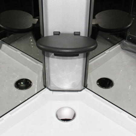 Insignia Premium Quadrant Shower Cabin with 6 Body Jets and Bluetooth 900 x 900