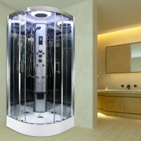 Insignia Premium Quadrant Shower Cabin with 6 Body Jets and Bluetooth 900 x 900
