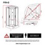 Insignia Premium Quadrant Shower Cabin with 6 Body Jets and Bluetooth 900 x 900