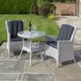 Rowlinson Prestbury 2 Seater Light Grey Rattan Garden Bistro Set