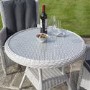 Rowlinson Prestbury 2 Seater Light Grey Rattan Garden Bistro Set