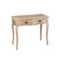 LPD Provence 2 Drawer Console Table in Weathered Oak Finish 