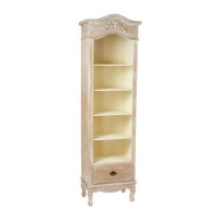 GRADE A1 - Weathered Oak Finish Bookcase with 5 Shelves - LPD Provence