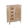LPD Provence 4 Drawer 1 Door Sideboard in Weathered Oak Finish 