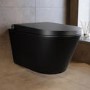 Black Wall Hung Smart Bidet Japanese Toilet - Purificare
