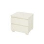 GRADE A2 - LPD Puro High Gloss Bedside Table in Cream
