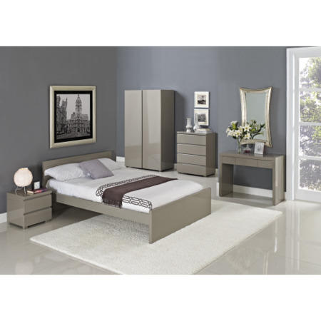 LPD Puro High Gloss Dressing Table in Stone