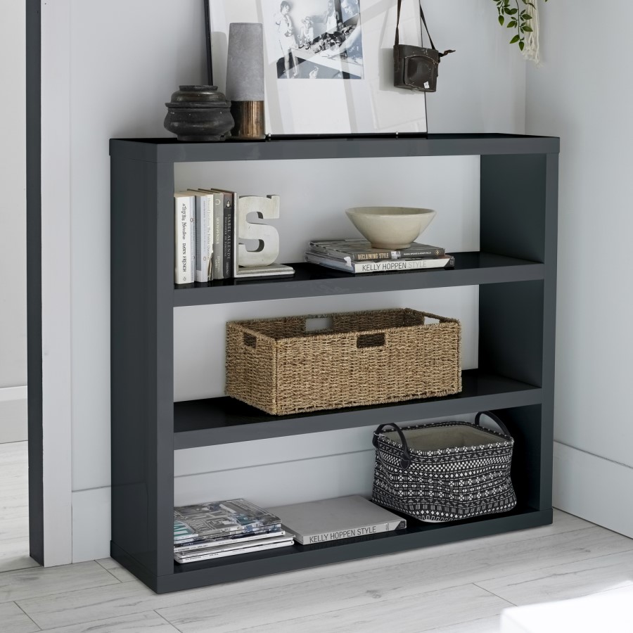 LPD Puro Bookcase in Charcoal