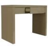 GRADE A1 - LPD Puro High Gloss Dressing Table in Stone