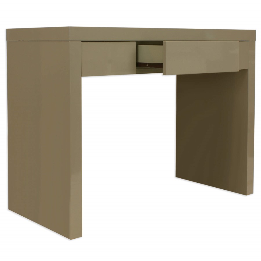 LPD Puro High Gloss Dressing Table in Stone