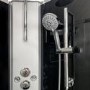 Vidalux Pure -1200x800mm Black Right-Hand Offset Quadrant Shower Cabin with Hydro Shower Set & Shower Tray