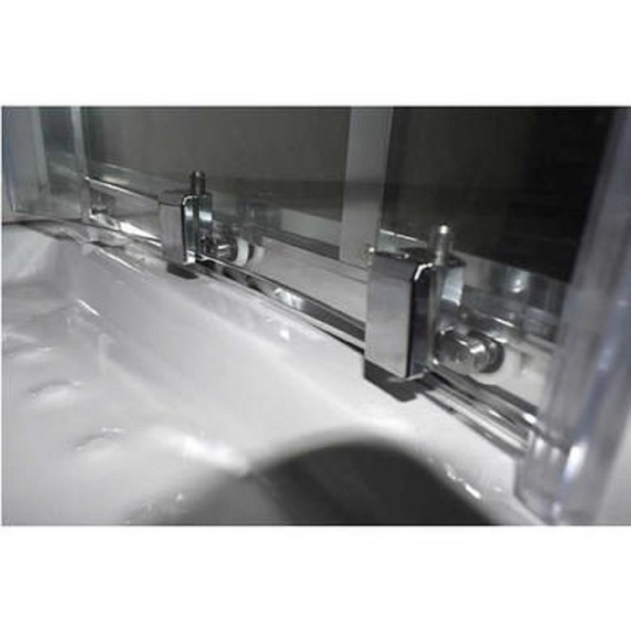 Vidalux Pure - 800x800mm White Quadrant Shower Cabin with Hydro Shower Set with Shower Tray