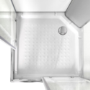 900x900mm Hydro Shower Cabin Square with White Panel - Shower Tray & 3 Outlet Thermostatic Mixer Shower System - Vidalux