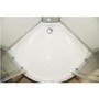 Vidalux Pure - 800x800mm White Quadrant Shower Cabin with Hydro Shower Set with Shower Tray