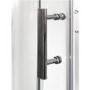Vidalux Pure - 800x800mm White Quadrant Shower Cabin with Hydro Shower Set with Shower Tray