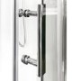 Vidalux Pure - 800x800mm White Quadrant Shower Cabin with Hydro Shower Set with Shower Tray