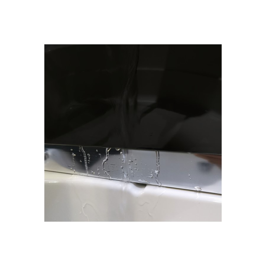 Vidalux Pure - 900x900mm Black Quadrant Shower Cabin with Hydro Shower Set with Shower Tray