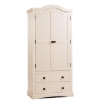 Victoria 2 Door 2 Drawer Wardrobe in Cream