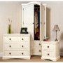 Victoria 2 Door 2 Drawer Wardrobe in Cream