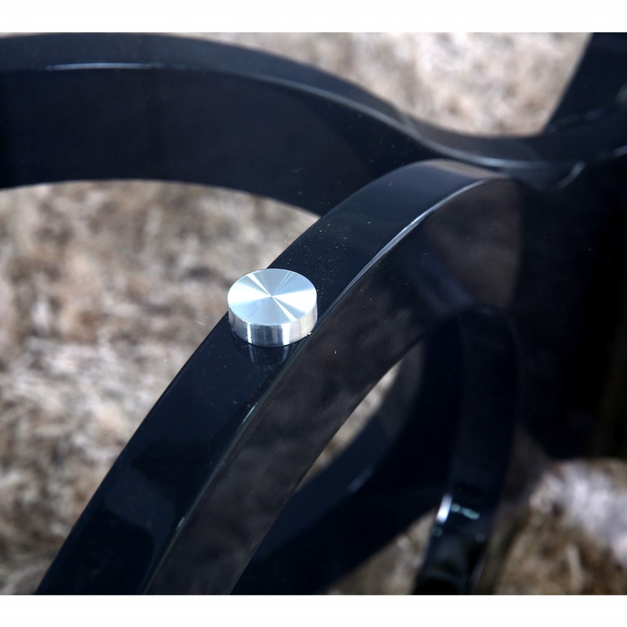 Tiffany Black High Gloss Looped Base Coffee Table